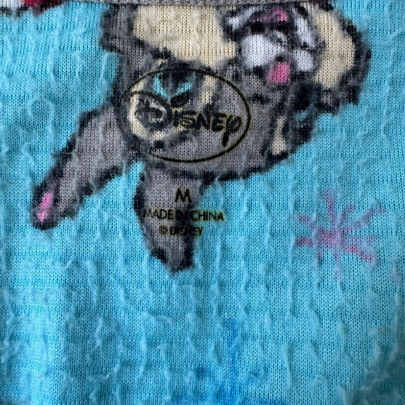 RARE Disney Thumper Y2K Women's Waffle Fleece Nightgown Bunny Sleep Dress Winter - Picture 5 of 7